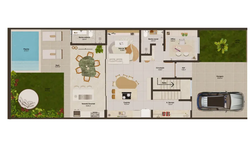 Casa Premier Condomínio - Sobrado 3 Suítes com Piscina Privativa - Parque Amazônia - Foto 14